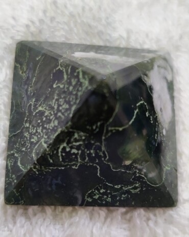 Moss Agate Pyramid